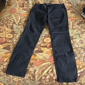 Tom Tailor Ladies'‎ Jeans Pants Carrie Slim Stretch Black Coated No Size Tag